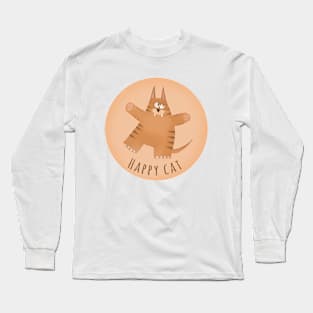 Happy cat Long Sleeve T-Shirt